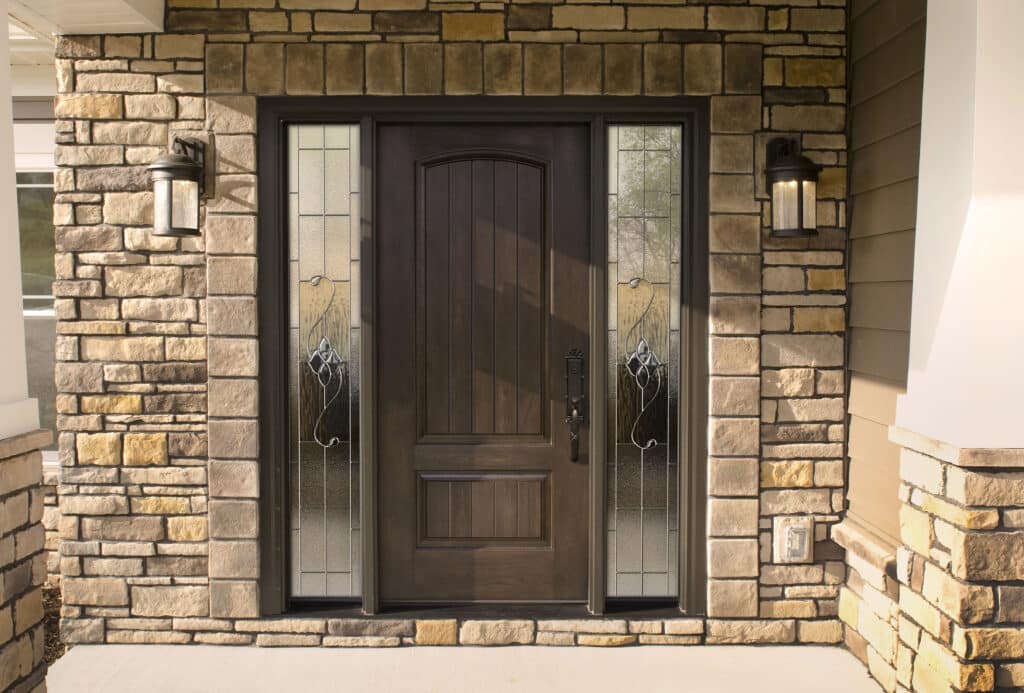 This hinged entry door in Detroit MI from Provia is a beautiful example.